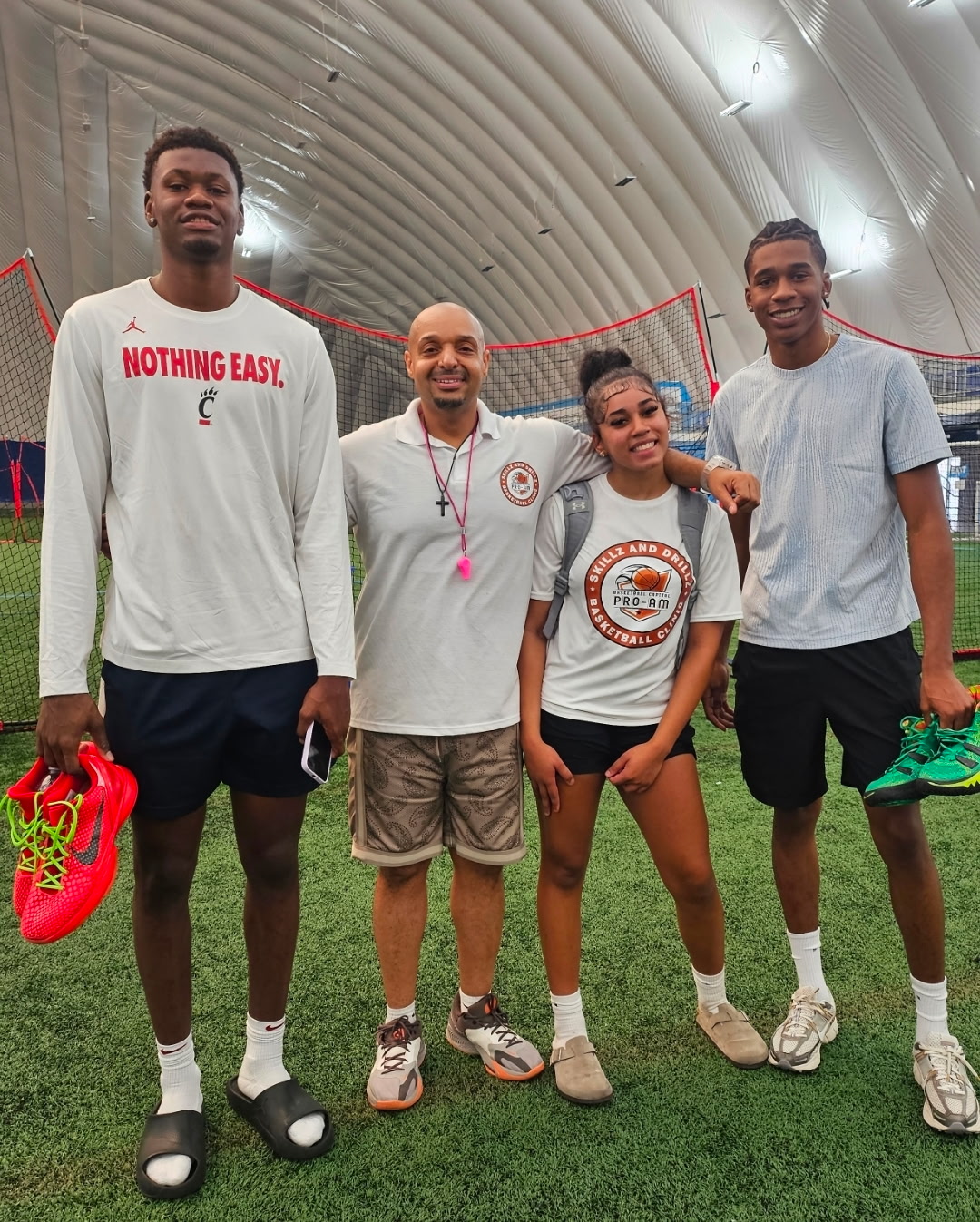 College athletes at the Dome